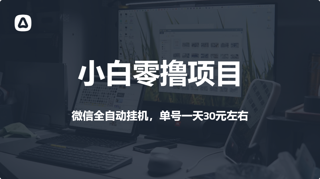 【小白零撸项目】微信全自动挂机，单号一天30元左右，外面收费288元-云创库