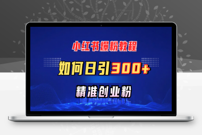 小h书教程，如何日引300 创业粉，快速实现精准变现！-云创库